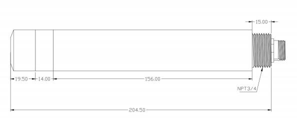 溶解氧傳感器尺寸圖